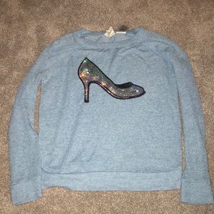 High Heel Sparkle Sweater